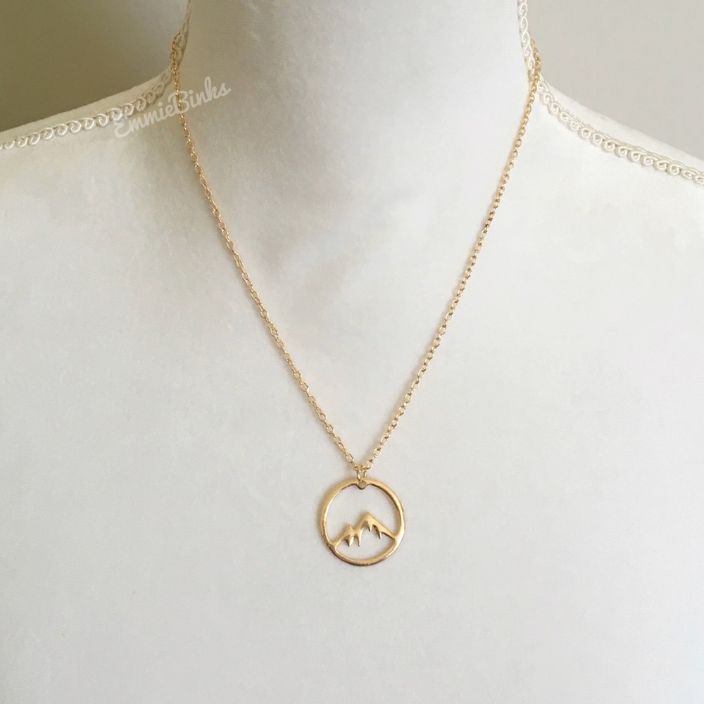 ✨3for$38✨ New FP Wanderlust Mountain Explore Pendant Necklace | Travel - Picture 7 of 14